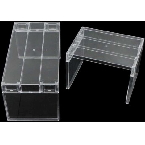 Réfrigérateur étagère Rangement frigo Organisateur - en Plastique Multifonction empilable pour Plan Travail Cuisine Garde Manger comptoirs, 2 Tailles (2 PCS) (1/5)