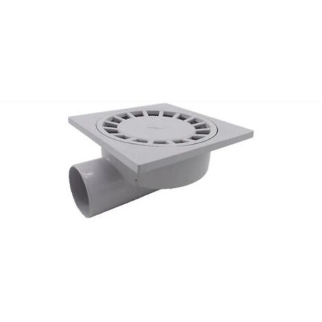 Par 200mm X 200mm Sortie 75mm Siphon de Sol Salle de Bains Salle Humide Douche Plastique Pvc1pcs-blanc (1/4)