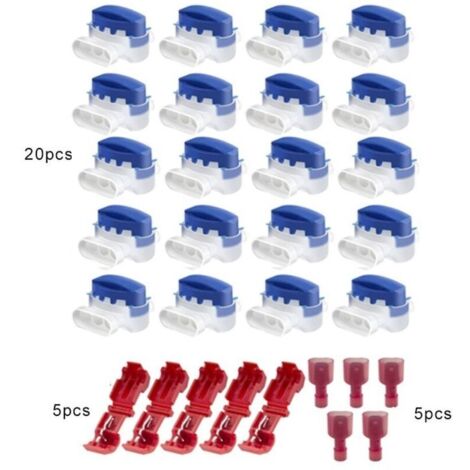 Connecteur de câble pour tondeuse robot, 20 pièces, accessoires pour tondeuse robot, kit de 5 clips de câble, tondeuse robot générale (1/5)