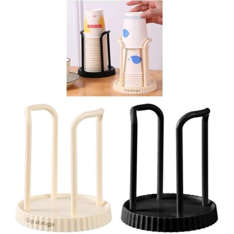 Porte-gobelet en papier, multi-usage, distributeur de gobelets jetables de bureau, distributeur de thé, sacs à café, organisateur de rangement (1/5)