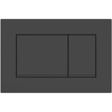 Pour Plaque de déclenchement Geberit Sigma20 (ex Sigma30) square pour rinçagedouble touche: noir mat laqué, revêtement facile à nettoyer, noir (115.883.16.1)