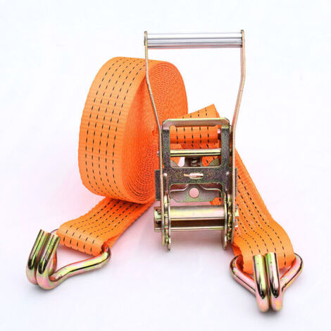 Sangles à cliquet,Sangles d'arrimage 8M x 50mm pour classé 5000 kg Convient pour les camions, les entrepôts (1/5)