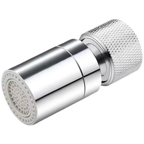 360° Pivotant Aérateur de Robinet Laiton 2 Modes Réglable Cuisine Robinet Filtre Barboteur avec Adaptateur de Buse pour Cuisine et Salle de Bain (1/4)