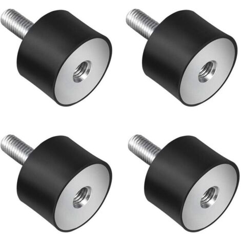 Lot de 4 amortisseurs de vibrations M8 en caoutchouc et métal pour Voiture, Camionnette, Motocyclette (1/4)