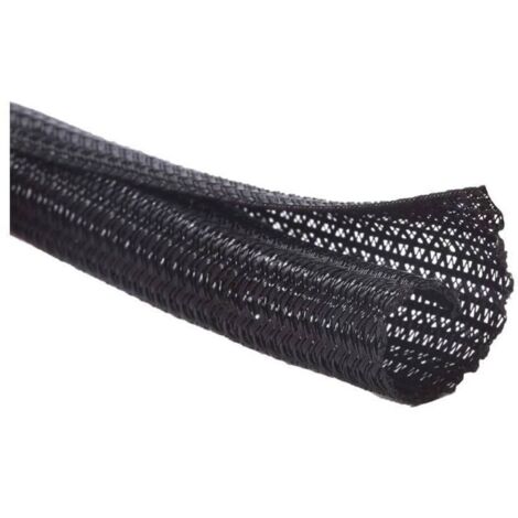 13mm-3m Gaine Câble Auto-Fermeture Manchon de Câble Cache Câble Range Câble Gestion des Câbles pour Ordinateur, Automobile - Noir (1/5)