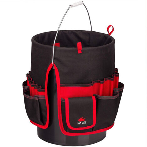Sac à Outils de Seau Multi-usages Poches Jardin Kit de Rangement pour Outil de Seau Étanche Porte-Outil Résistant à l'eau Pack Porte-Sac à Rouler pour Organisateur (1/5)