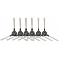 6 Pièces Brosses Latérales Robot Aspirateur Nettoyant Pièces pour Amibot Pure, Pulse et Prime,AMIBOT Prime H2O,AMIBOT Pure H2O