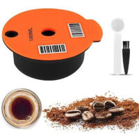 Dosettes De Cafe, Filtre A Cafe Reutilisable, Capsule De Cafe En Plastique Rechargeable Avec Cuillere Pour Machine A Cafe Bosch Tassimo, 180 Ml