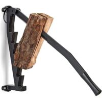Fendeur de bûches électrique Fendeuse à bois Wedge Heavy Duty Petite Fendeuse à Bois de Chauffage Fendeuse à Bûches Manuelle pour Petit Poêle à Bois de Cheminée, Noir
