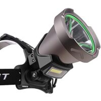 Linterna frontal LED recargable de gran potencia.Foco LED ultra potente XHP90 de largo alcance con 4 modos