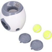 Distributeur de balles pour chiens, machine à balles de tennis avec 2 balles de tennis pour l'entraînement des chiens