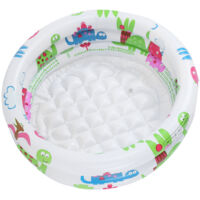 Baignoire gonflable ronde en PVC avec motif dinosaure pour enfants