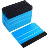 Haute Qualité Raclette avec Bord Fibre pour Voiture Vinyle Wrapping, Durable Raclette de Film de Fenêtre, Autocollant Décalque Raclette(Paquet de 8, Noir)