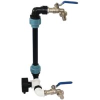 Kit de Robinet IBC Col de Cygne de Cuve , Robinet Cuve 1000L , Raccord Cuve 1000 litres , Récupération d'Eau de Pluie de 1000 Litres