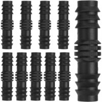 Lot de 20 raccords de tuyau, raccord de tuyau pour diamètre intérieur de 15.5 mm, système d'irrigation, tuyau goutte-à-goutte, kit de raccordement pour tuyaux pour systèmes d'irrigation