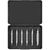 Kit de 6 extracteurs de vis cassées, extracteur de vis abîmées, petit extracteur de vis, pour percer et retirer les vis endommagées.