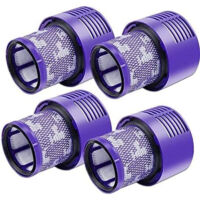Lot de 4 filtres V10 pour aspirateur Dyson, lot de 4 filtres de rechange pour aspirateur Dyson V10, V10 Absolute, V10 Animal, V10 Motorhead, SV12 pièce de rechange P/N 969082-01