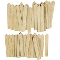 50 Pcs Étiquettes Plantes en buis pour Plantes, Marqueurs Semis de Plantes de Jardin,buis plante decoration pour potager,petit accessoire pancarte pour Cour, L'extérieur &Serre (Bouclier)