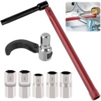 Clé à écrou pour robinet de lavabo 8-12 mm – Conception ergonomique – Poignée antidérapante – Installation facile dans espaces restreints