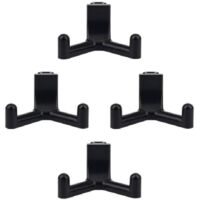 4 crochets à outils compatibles avec Lifetime Shed, organiseur de garage en plastique ABS, crochet pour outils de jardin, accessoires pour abri de jardin (noir)