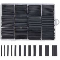Gaine Thermoretractable Noire 625pcs Gaine Thermo Retractable Gaines Thermoretractables Un Assortiment de 8 Tailles 1 – 10 mm