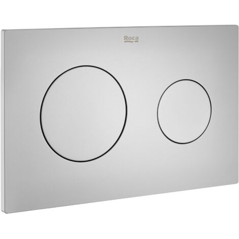 Placa de control de doble descarga esférica DUPLO ONE, Cromo Brillo, ROCA, Ref.A890189001