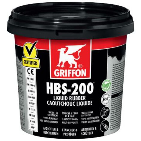 Goma líquida HBS-200 para impermeabilización GRIFFON bote 1L - 6308866