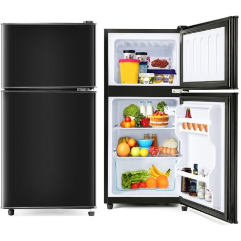 Dans Les Nuages – Réfrigérateur 60L à double porte – Compartiment congélateur 22L – Éclairage LED – Dimensions 42.5 x 45.5 x 86.8 cm – Classe F – 45 dB