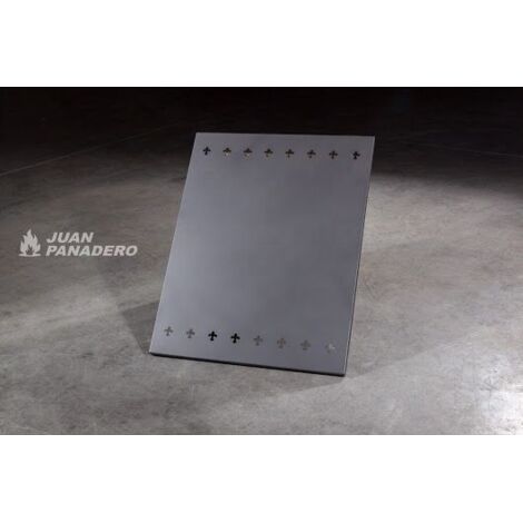 Panadero – Plaque de protection murale en acier anthracite 90 x 70 x 2.5 cm – Protection efficace pour cheminées et poêles – 13 kg