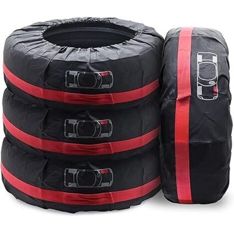 Juego de 4 fundas impermeables para neumáticos de 16 a 20 pulgadas (80 cm de diámetro)