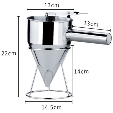Outil de cuisine Entonnoir à Piston - Acier inoxydable - Facile à nettoyer - Évite les fuites (1/4)