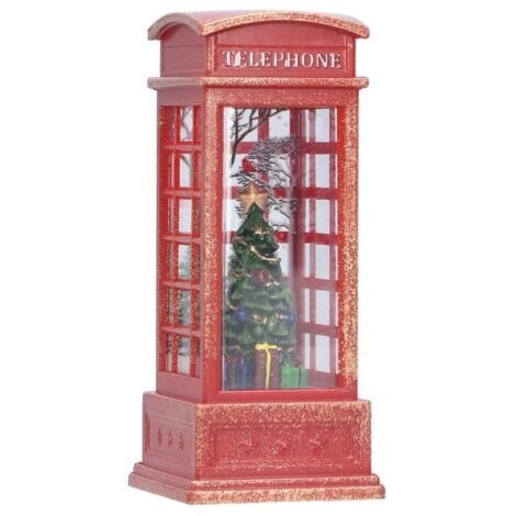 Ornements de Noël Cabine Téléphonique - Lumineux - PVC - Mixte (1/4)