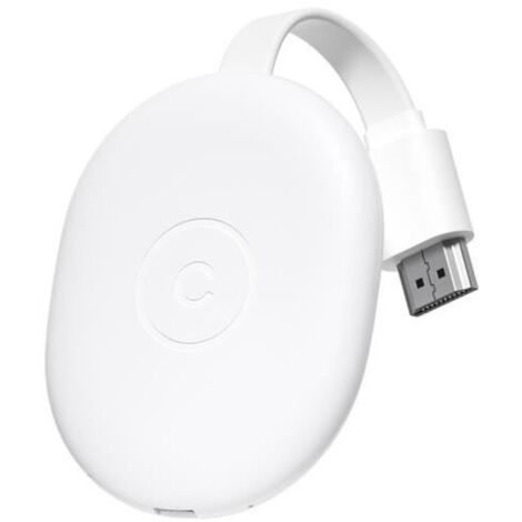 Adaptateur HDMI sans fil - Google - 4K - Contrôle vocal - Compatible Android/iOS - Blanc