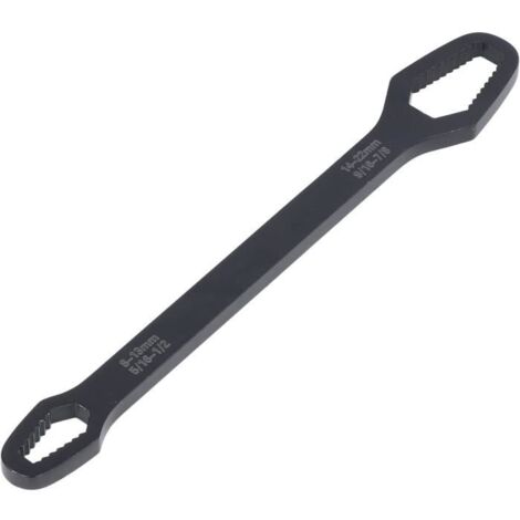 Clé à Molette Acier au Chrome Vanadium C45 8‑22 Mm Outil Manuel Multifonctionnel Universel à Double Extrémité pour Réparation[O1145] (1/4)