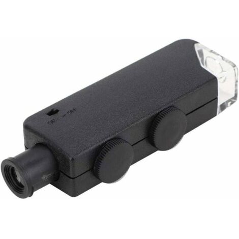 Microscope portable LED clair loupe rglable 60-100X pour observation pratique et compact couleurs multiples ABRI DE JARDIN (1/4)