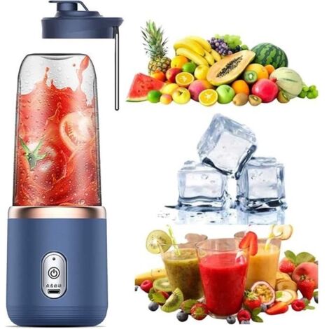 Mini Blender, Rechargeable par USB Mixeur Portable, 300 ML Blender Smoothie, Portable, Fruits Et Légumes, Mini Mixer Électriqu[594] (1/4)