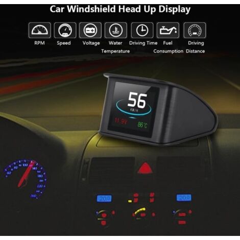 P10 Universel Voiture HUD Affichage T te Haute OBD2 Avertissement De p10-universel-voiture-hud-affichage-t-te-haute-obd2-avertissement-de