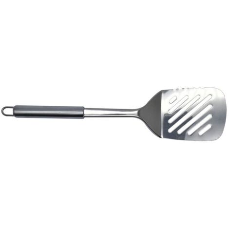 (Inox)Spatule de cuisine ajourée en inox 33 cm Fackelmann Elemental (1/2)