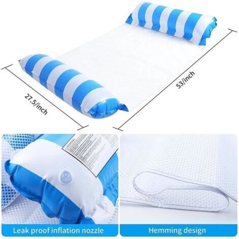 Hamac flottant gonflable - Hamac Flottant - Lot de 2 - Tissu PVC