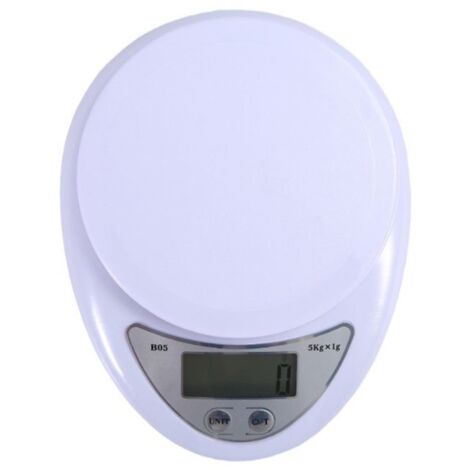 Petite balance de cuisine numérique de précisionBalance alimentaire, balance de cuisine, balance de régime 5 kg/1 g, numérique LCD (1/5)