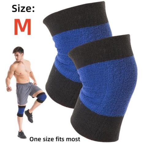 Genouillère de Compression,protège-genou chaude d'hiver,Genouillères de Sport Élastiques,Attelle Genou en Coton,pour Arthrite,Course (1/4)