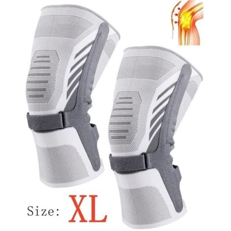 Genouillère de Compression,Genouillère Arthrose Genou,Protège genoux,Genouillères de Sport Réglable,pour Rotulienne,Ligamentaire(XL) (1/4)
