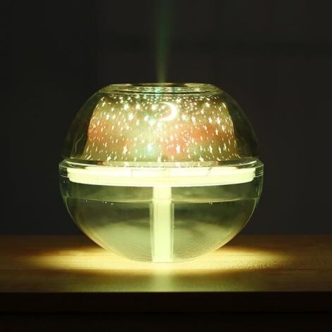 Lampe de nuit de lampe de projection en cristal d'humidificateur d'humidificateur de lumière de projecteur LED colorée d'USB I720 (1/4)