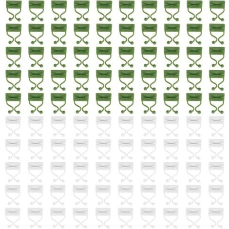 100 Pièces Accroche Plante Grimpante, Attache Plante, Clips de Support pour Plantes Autocollant, pour Plantes Grimpantes Intérieur (1/5)