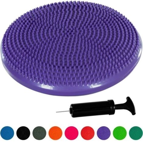 (Violet)Coussin d'équilibre et d'assise gonflable MOVIT - Violet - Pour exercices de renforcement et posture