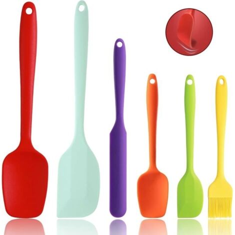Spatule Silicone,Spatule Cuisine, Marises de Cuisine Pâtisserie Résistante à la Chaleur, Ustensiles à Maryse Patisserie Alimentaire (1/5)
