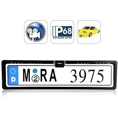 Camera de recul pour plaque d'immatriculation EU (1/4)
