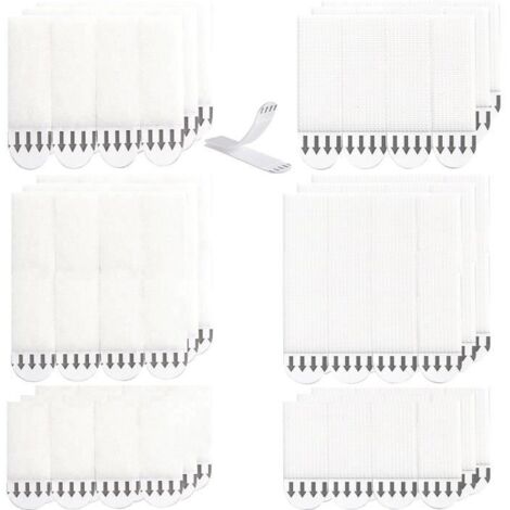 36 Paires (72 Bandes) Grand Languette Accroche Tableau, Accroche Tableau sans Percer,Bandes de Suspension pour Photos pour Accrocher (1/4)