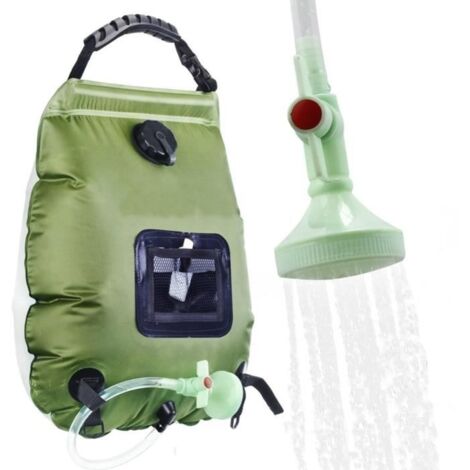 Sac de Douche Solaire Camping 5 gallon/20L - Sac de Douche de Camping avec température Eau Chaude 45 ° C Randonnée Escalade (1/4)