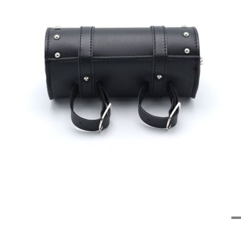 Sacoches Cavalières pour Motos,Sac à Outils en Cuir Moto,Universelle Sacoches Cavalières pour Moto,Cuir Noir Trousse Outils (1/5)